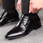 Men's Pleated Derby Shoes