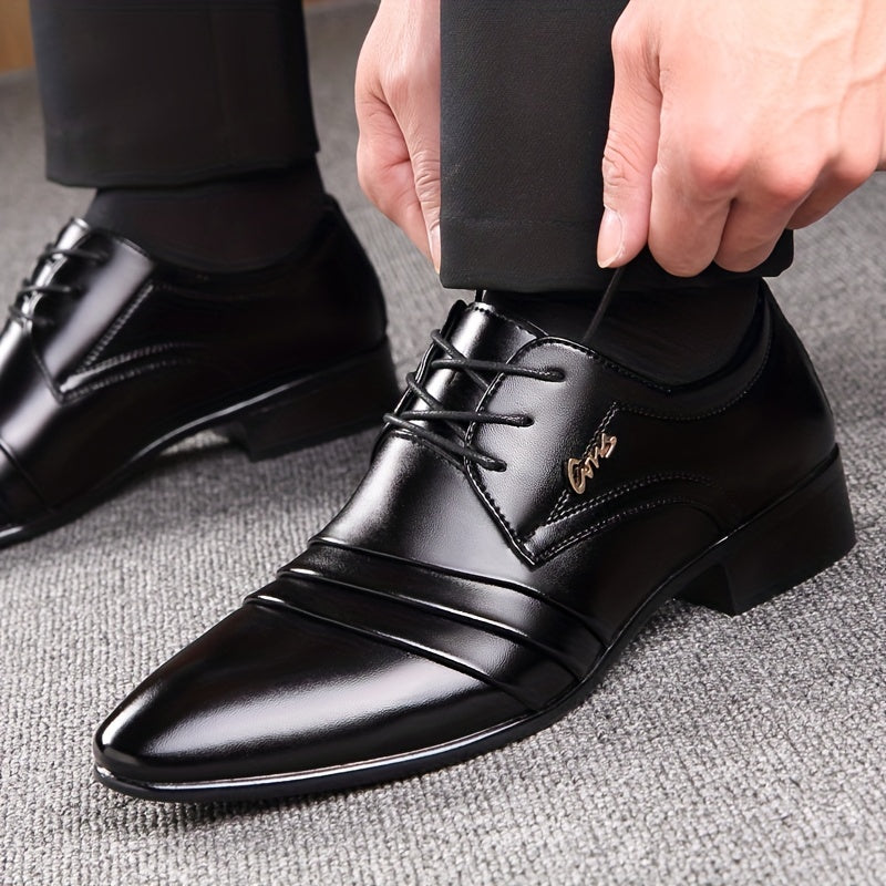 Men's Pleated Derby Shoes