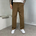 Men's Pleated Straight Leg Trousers
