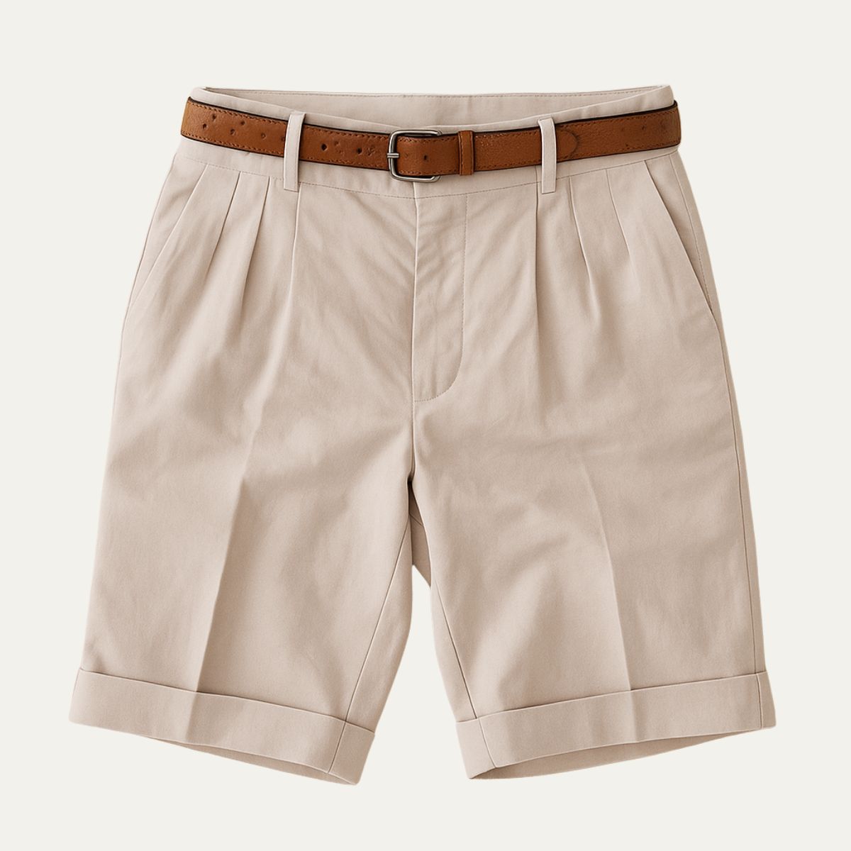 Men's Pleated Tailored Shorts