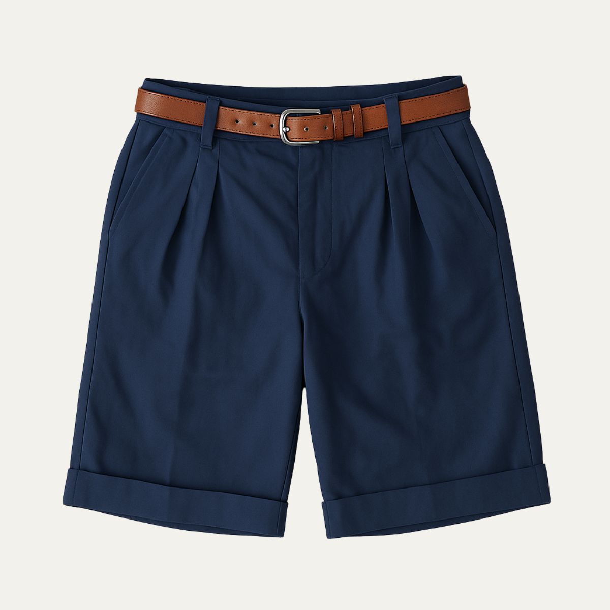 Men's Pleated Tailored Shorts