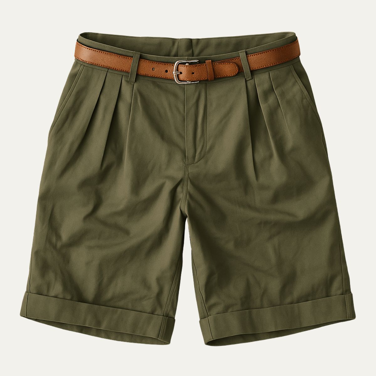Men's Pleated Tailored Shorts