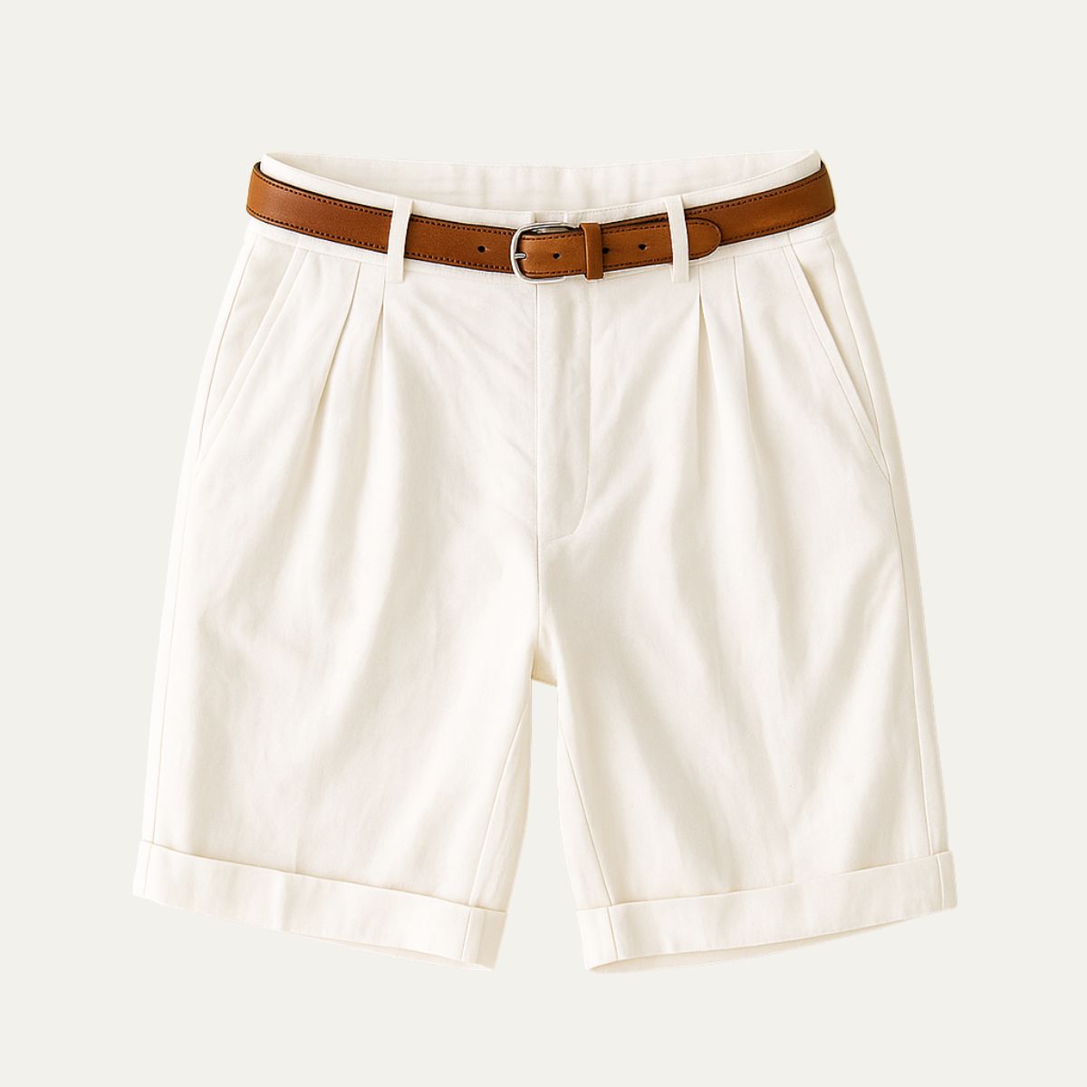 Men's Pleated Tailored Shorts