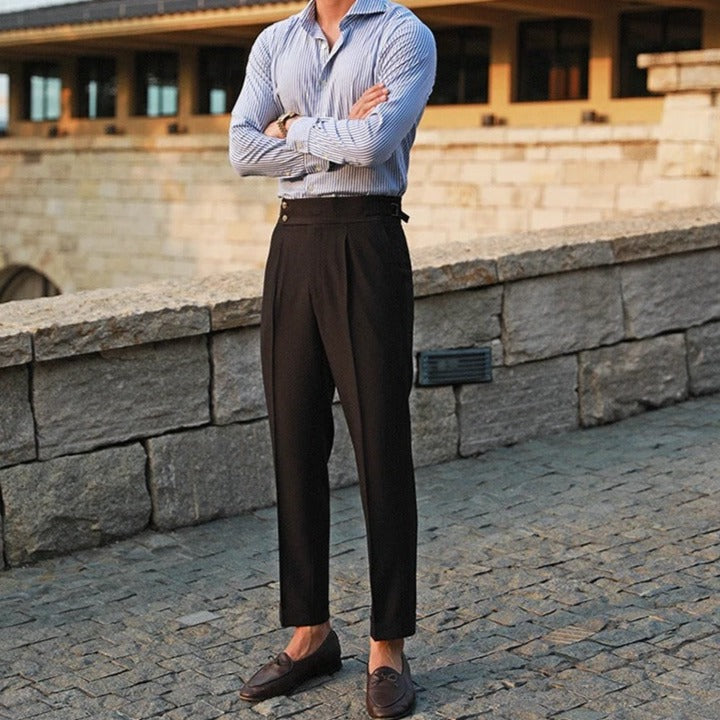Men's Pleated Trousers