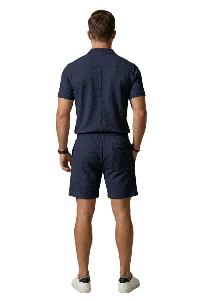 Men's Polo Shirt and Shorts Set