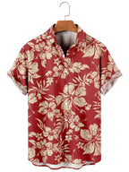 Men's Print Button Shirt