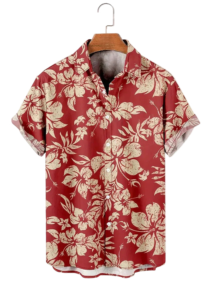 Men's Print Button Shirt