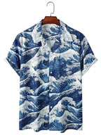 Men's Print Button Shirt