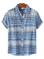 Men's Print Button Shirt
