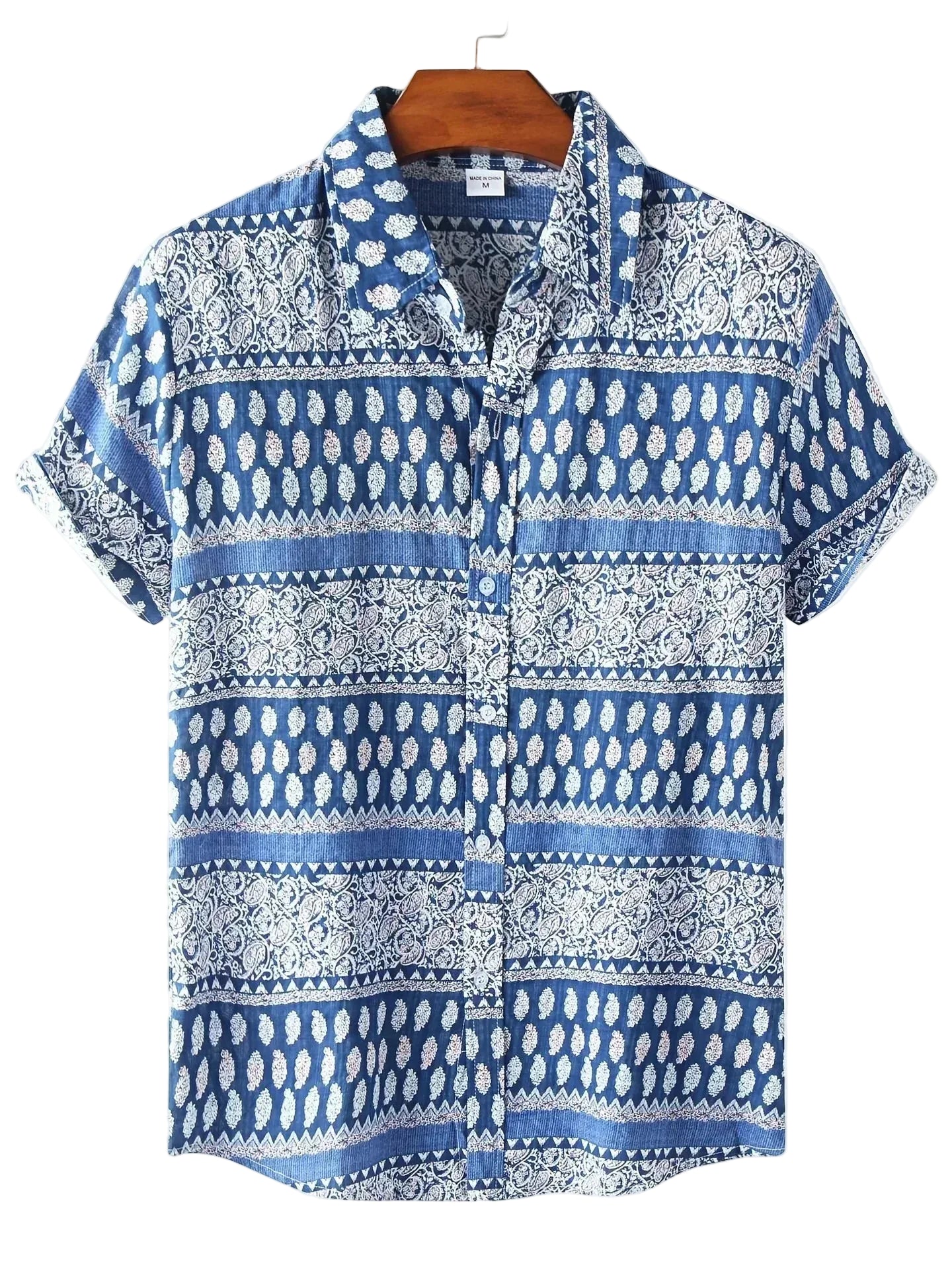 Men's Print Button Shirt