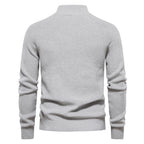 Men's Quarter-Zip High Neck Jumper