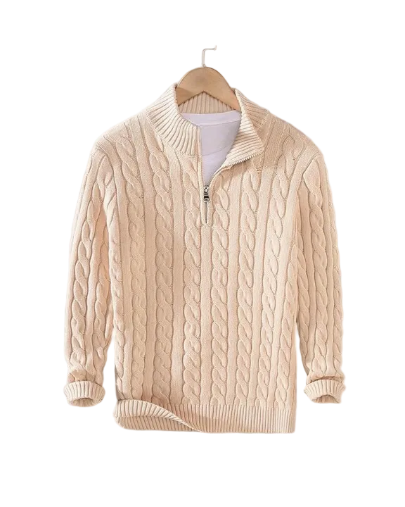 Men's Quarter Zip Sweater