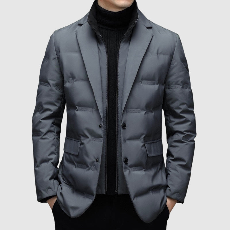 Men's Quilted Blazer Jacket