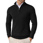 Men's Raised Neck Zip Sweater