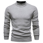 Men's Ribbed High Neck Jumper