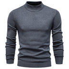 Men's Ribbed High Neck Jumper