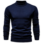 Men's Ribbed High Neck Jumper