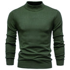 Men's Ribbed High Neck Jumper