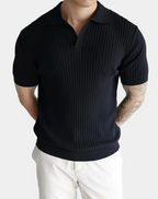 Men's Ribbed Polo Shirt