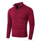 Men's Ribbed Quarter-Zip Jumper