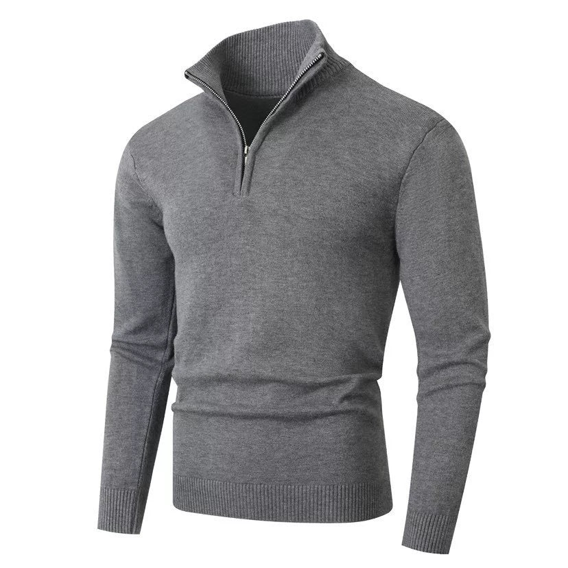 Men's Ribbed Quarter-Zip Jumper