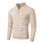 Men's Ribbed Quarter-Zip Jumper