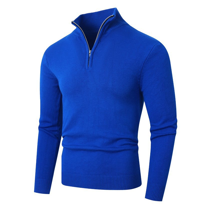 Men's Ribbed Quarter-Zip Jumper