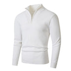 Men's Ribbed Quarter-Zip Jumper