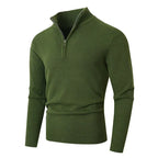 Men's Ribbed Quarter-Zip Jumper