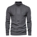 Men's Ribbed Roll Neck Jumper