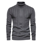 Men's Ribbed Roll Neck Jumper