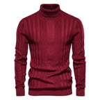 Men's Ribbed Roll Neck Jumper