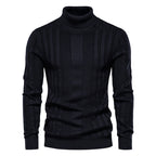 Men's Ribbed Roll Neck Jumper
