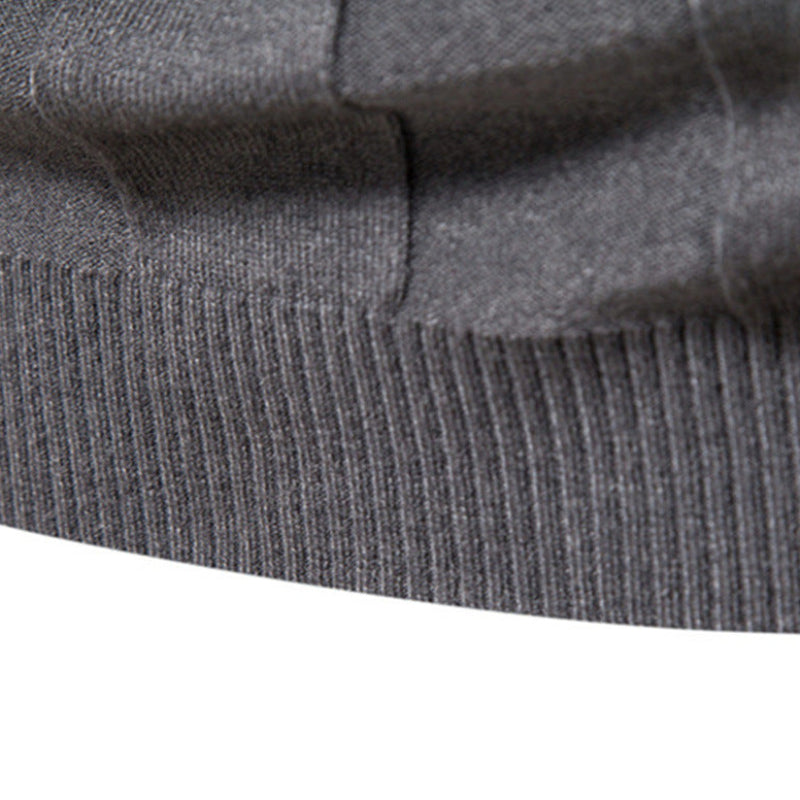 Men's Ribbed Roll Neck Jumper