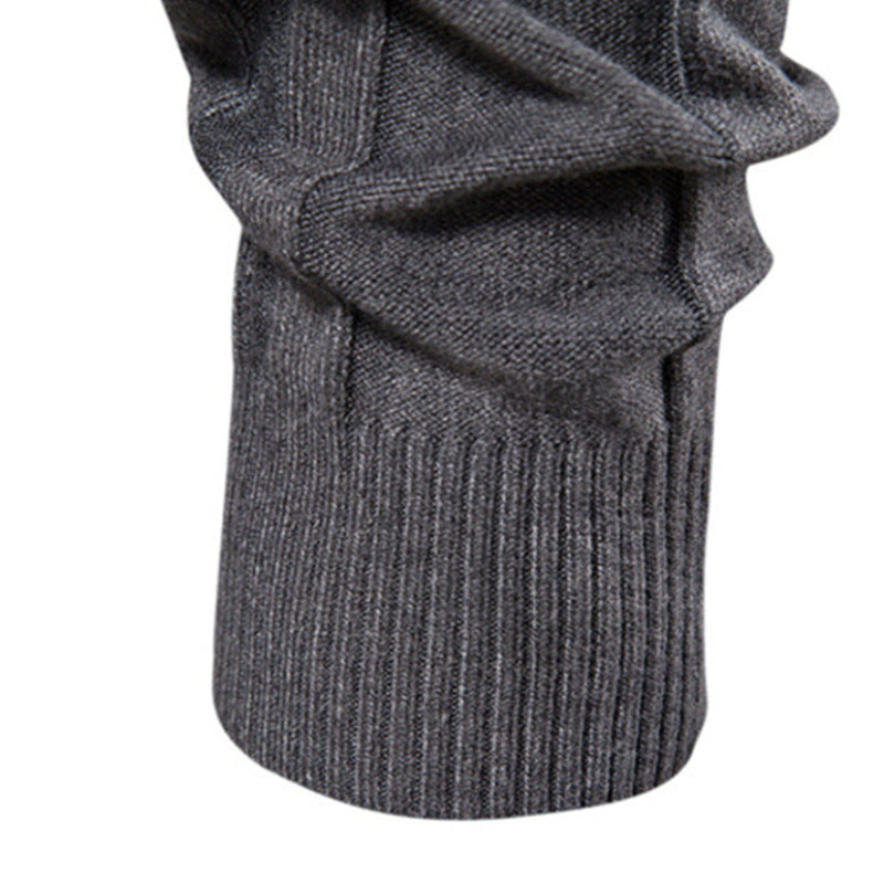 Men's Ribbed Roll Neck Jumper