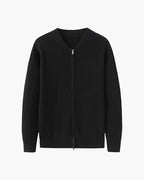 Men's Ribbed Zip-Up Cardigan