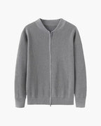 Men's Ribbed Zip-Up Cardigan