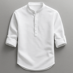 Men's Roll-Up Sleeve Grandad Shirt
