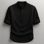 Men's Roll-Up Sleeve Grandad Shirt