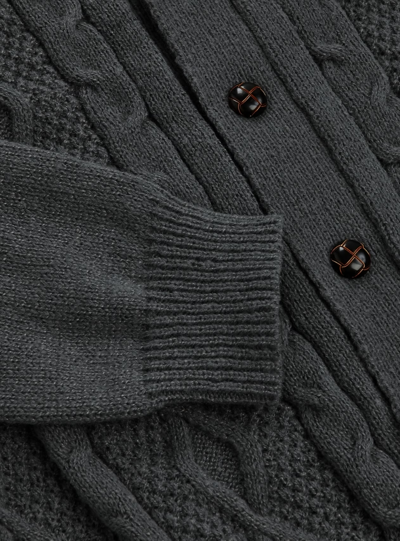 Men's Shawl Collar Cardigan