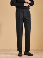 Men's Side Adjuster Pleated Trousers