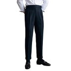 Men's Side Buckle Pleated Trouser