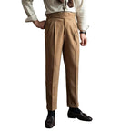 Men's Side Buckle Pleated Trouser