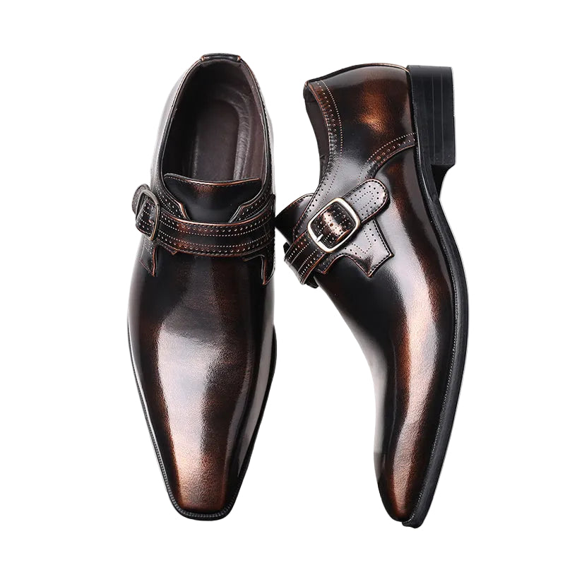 Men's Side Buckle Shoes