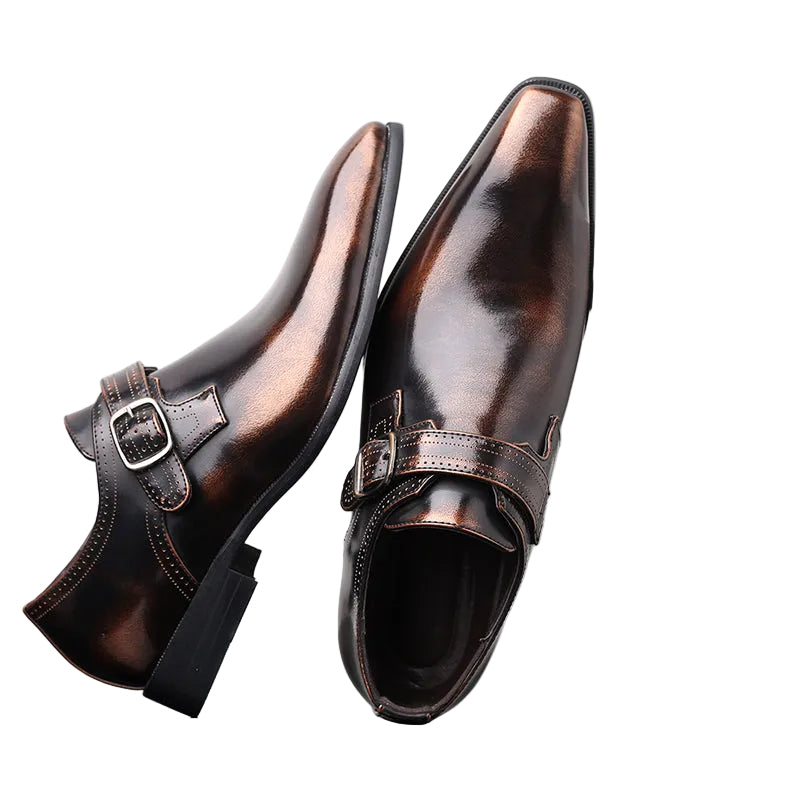 Men's Side Buckle Shoes
