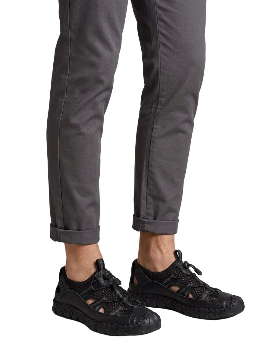 Men's Side Opening Lace Sandals