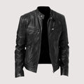 Men's Stand Collar Biker Jacket