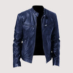 Men's Stand Collar Biker Jacket