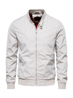 Men's Stand Collar Zip-Up Jacket