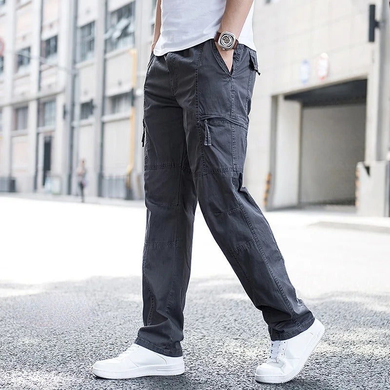 Men's Straight Leg Cargo Trousers